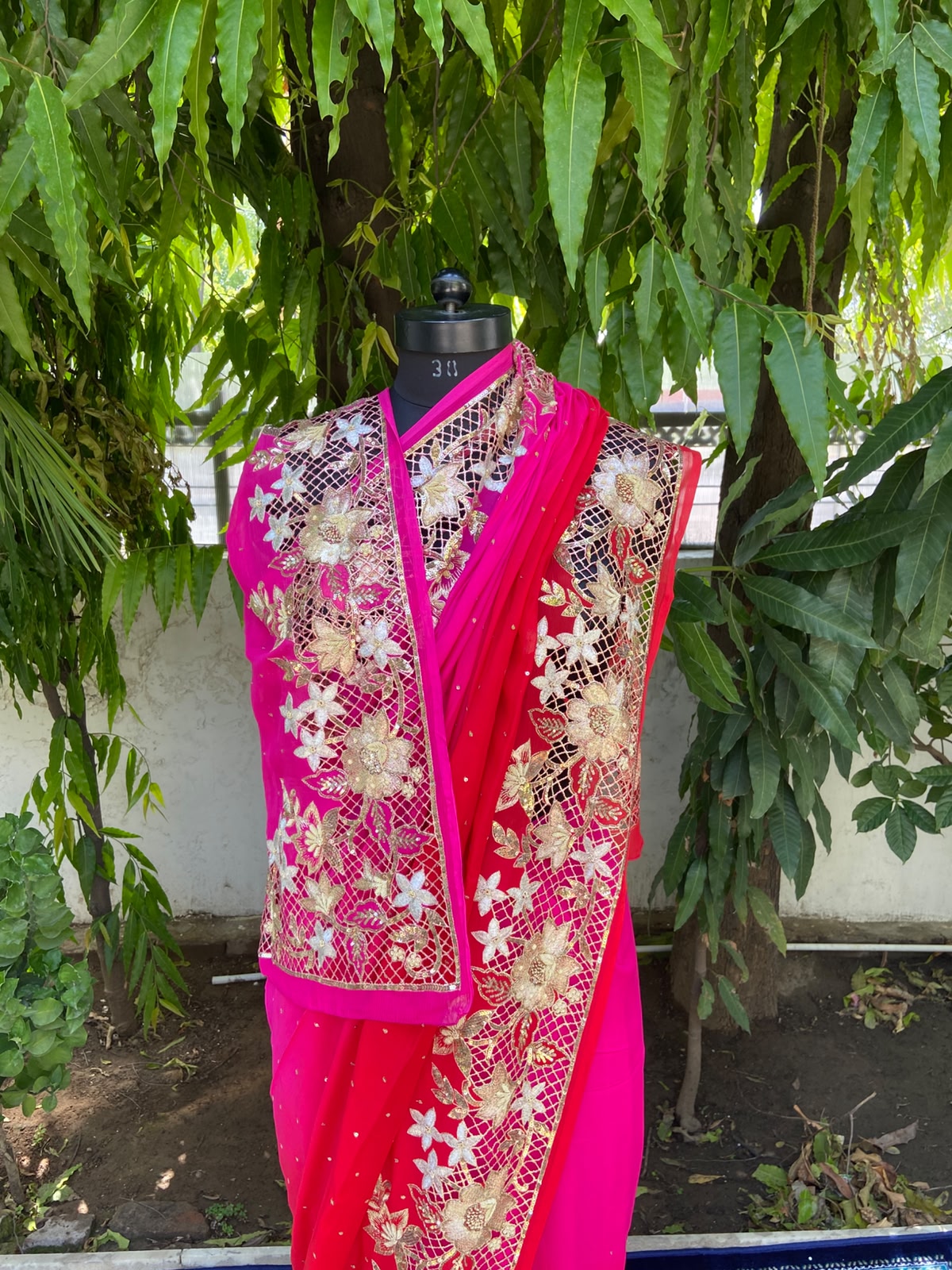 Majestic Glow Chiffon Saree