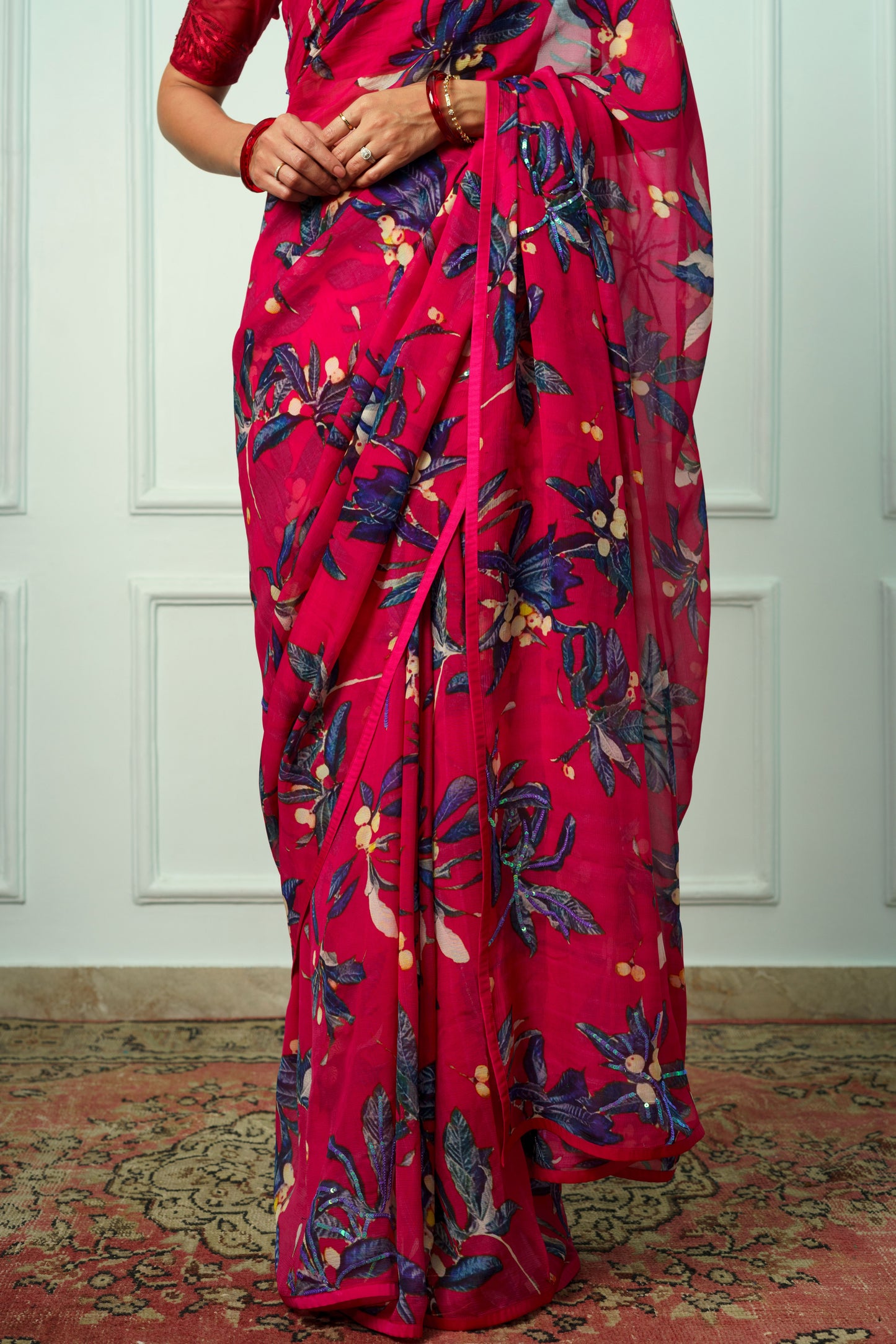 Shivranjini Printed French Chiffon Saree