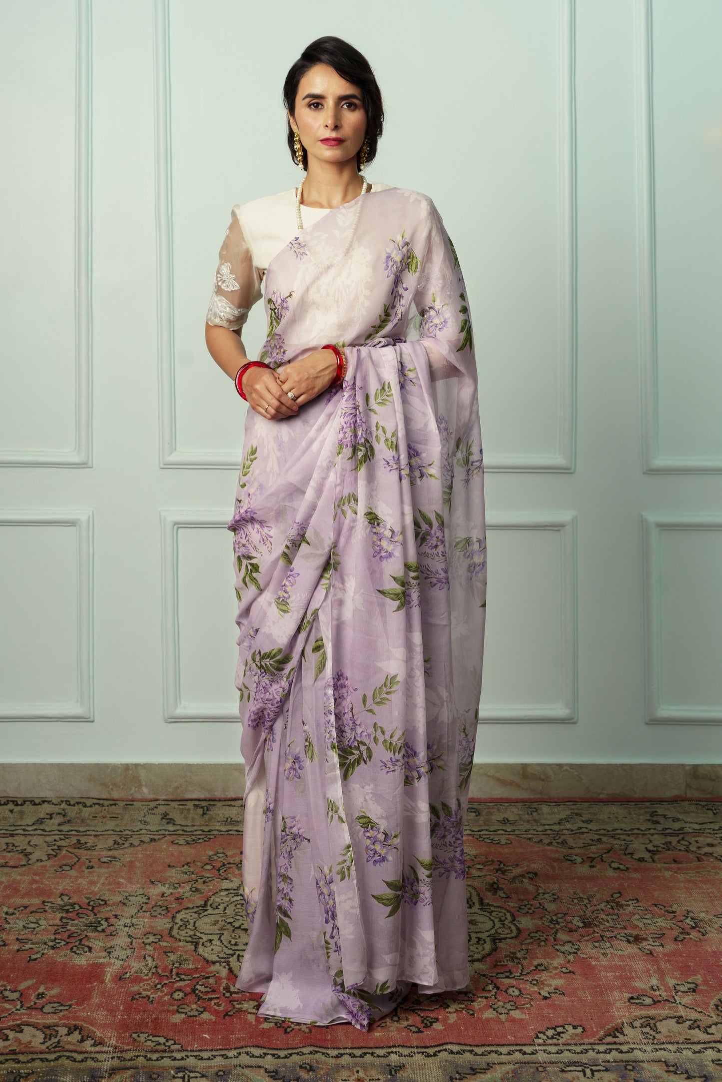 Kamini Printed French Chiffon Saree