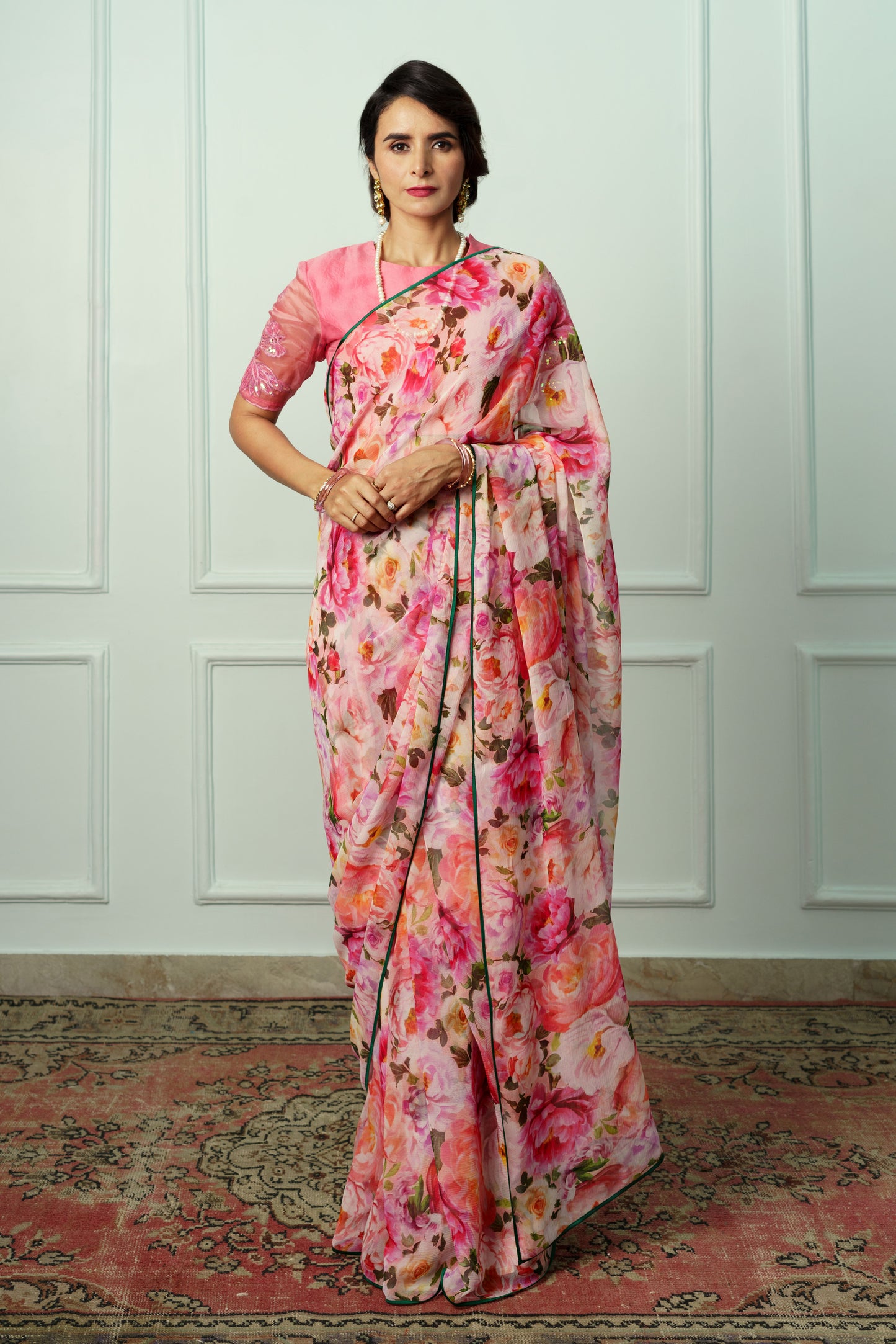Renuka Printed French Chiffon Saree