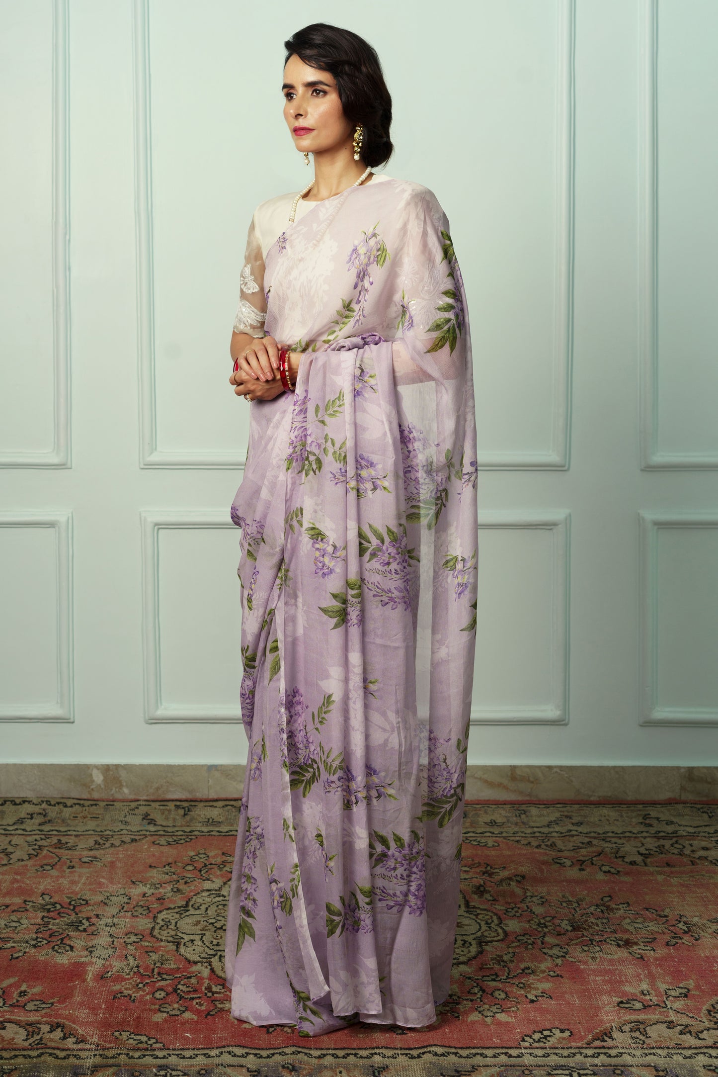 Kamini Printed French Chiffon Saree