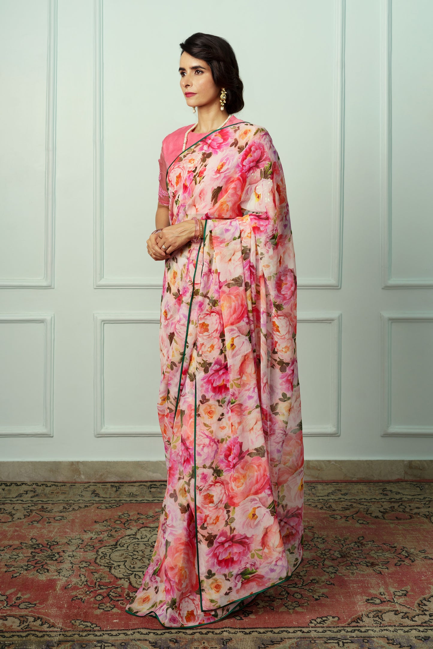 Renuka Printed French Chiffon Saree