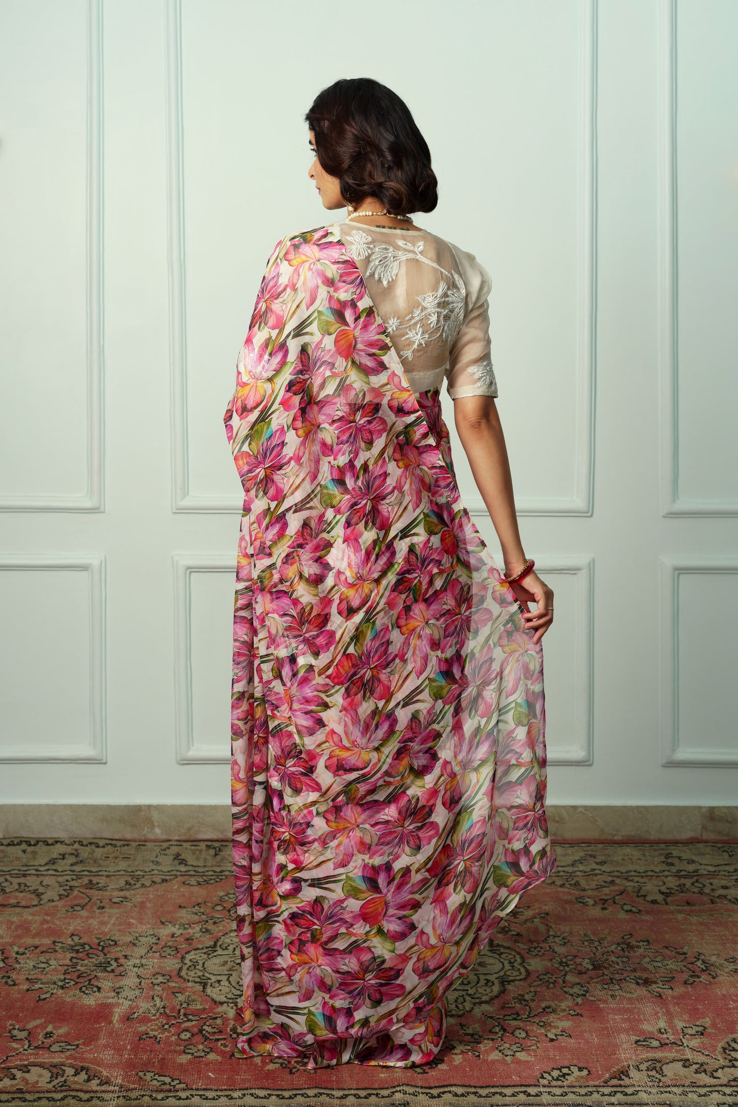 Gayatri Printed French Chiffon Saree