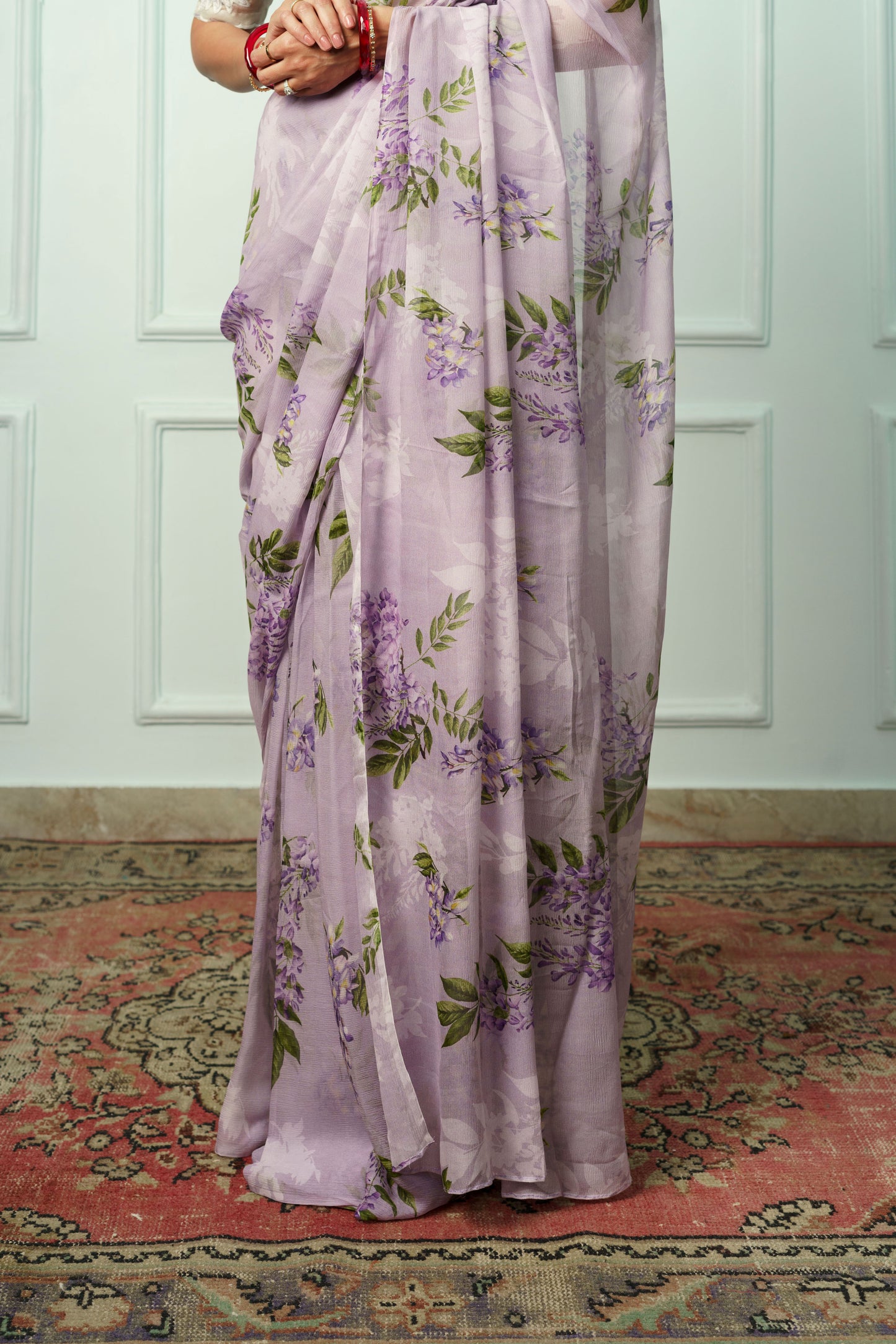 Kamini Printed French Chiffon Saree