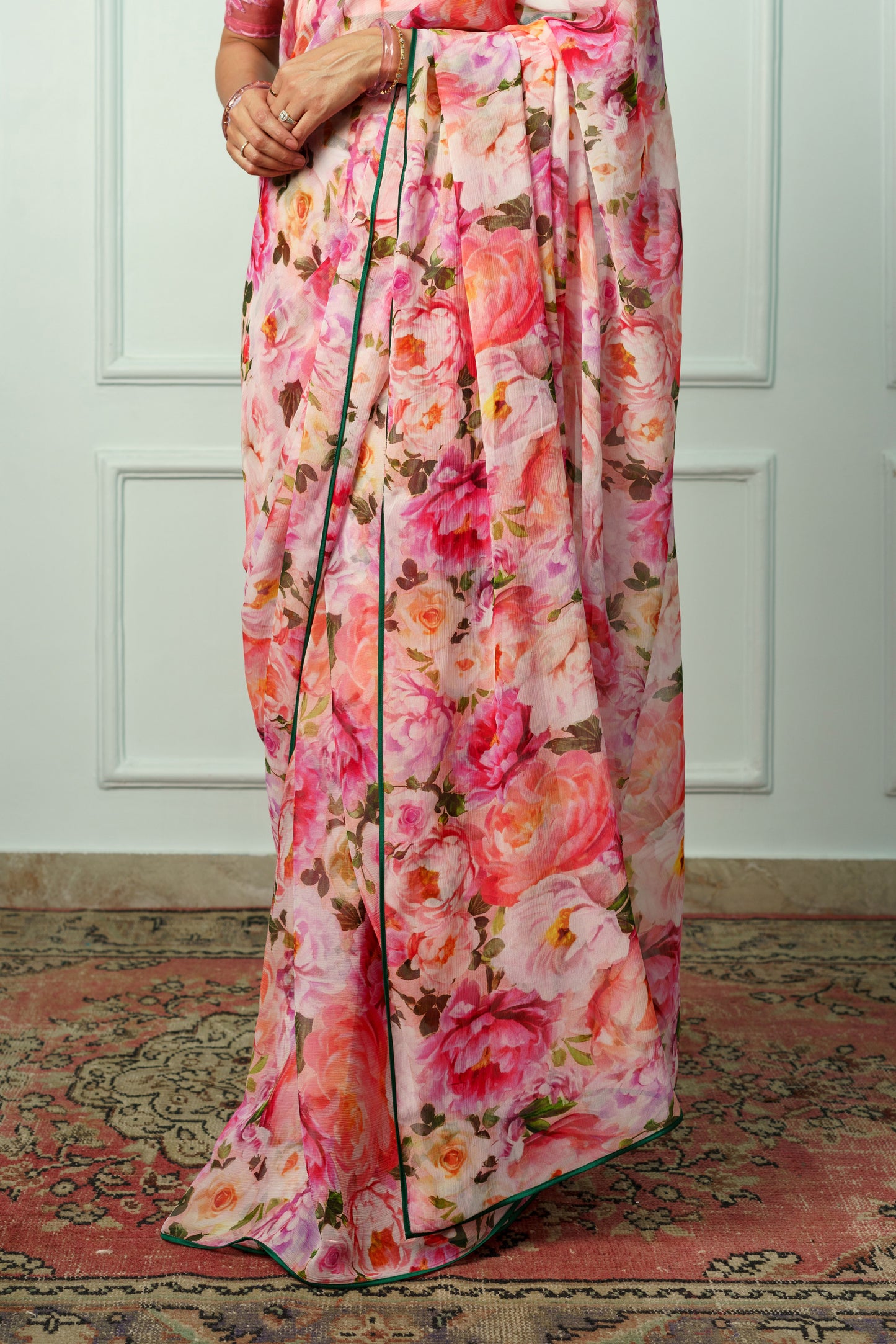 Renuka Printed French Chiffon Saree