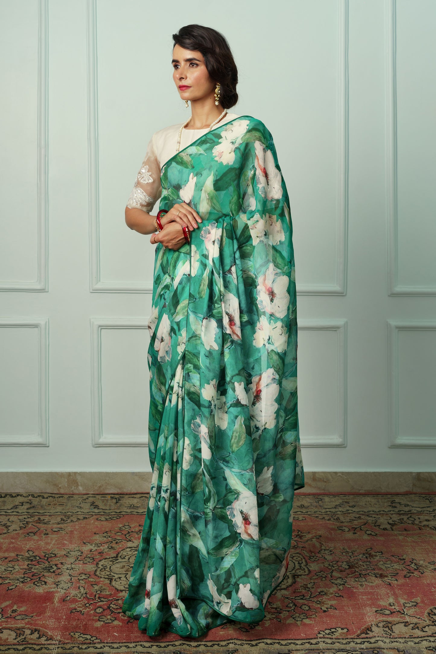 Urmila Printed French Chiffon Saree