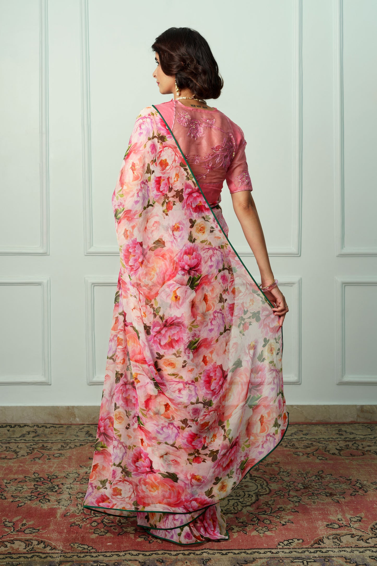 Renuka Printed French Chiffon Saree