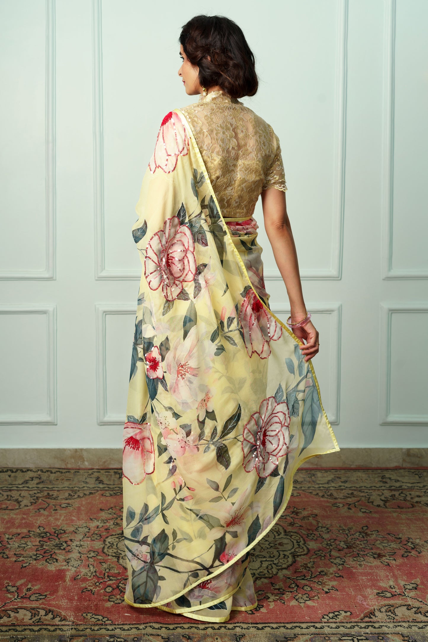 Uttara Printed French Chiffon Saree