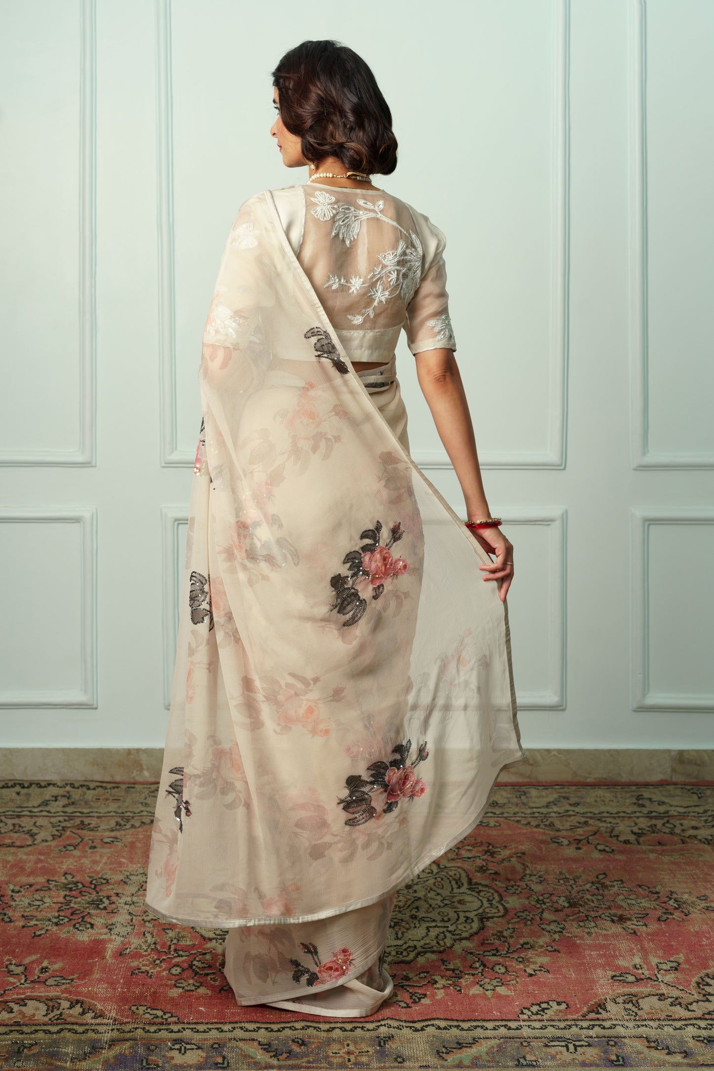 Achala Printed French Chiffon Saree