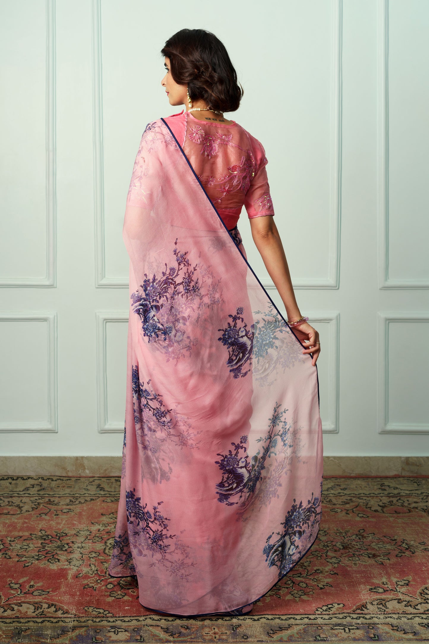 Abhirupa Printed French Chiffon Saree