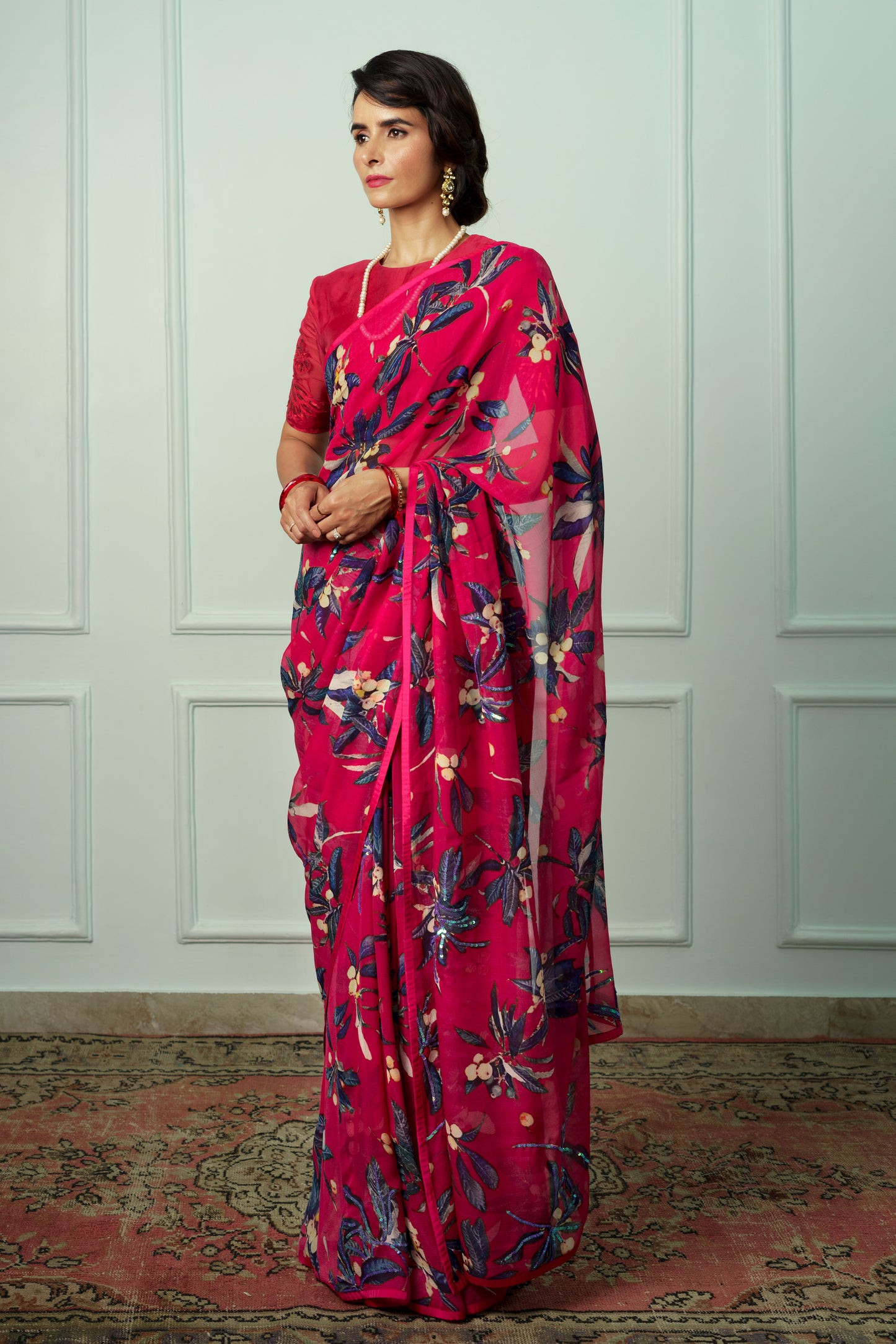 Shivranjini Printed French Chiffon Saree