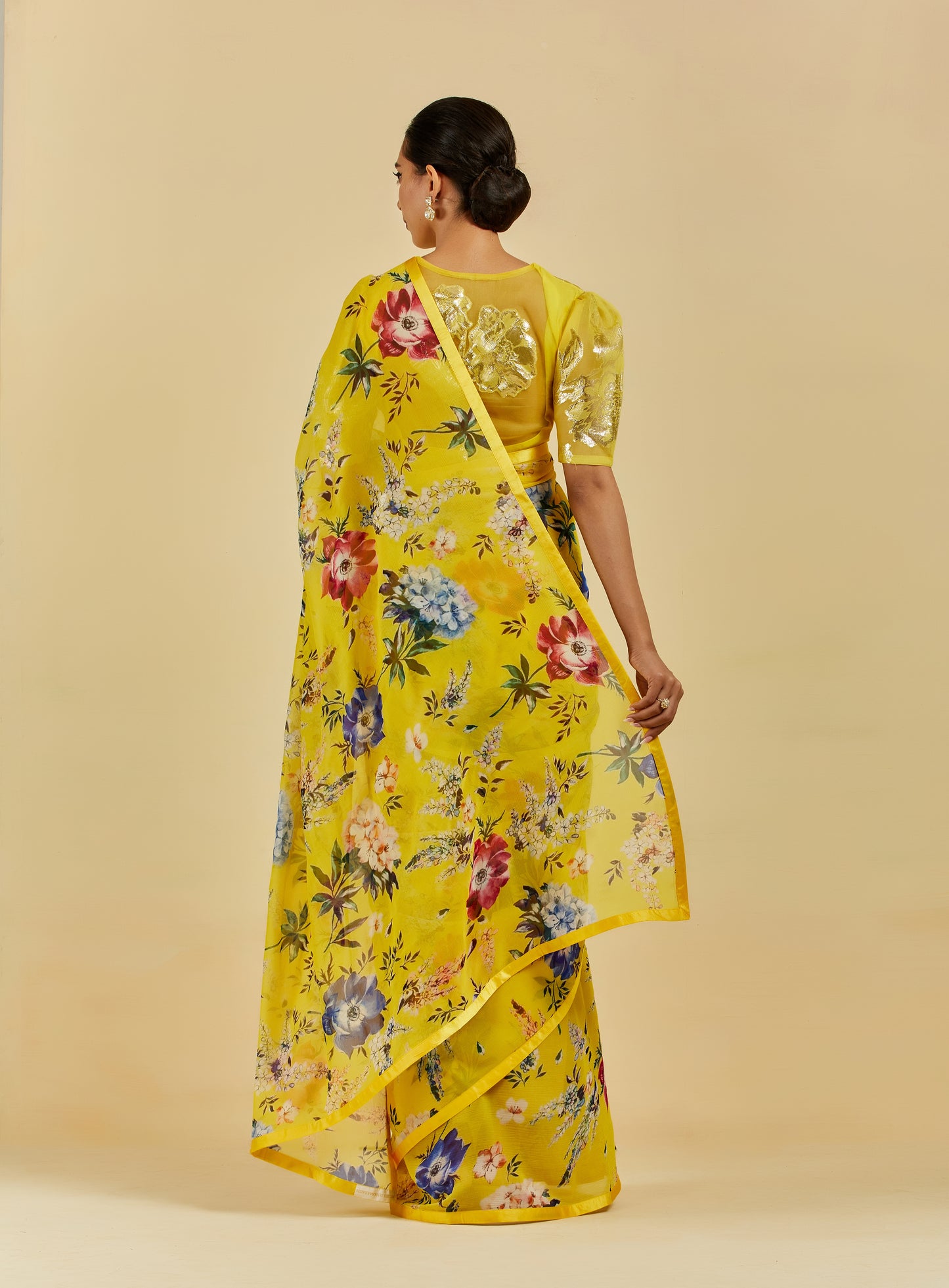 Claire Printed French Chiffon Saree