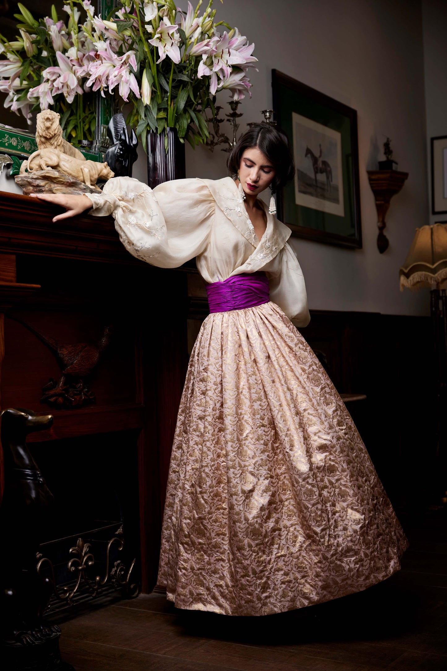 Blush Pink Jungalat Skirt