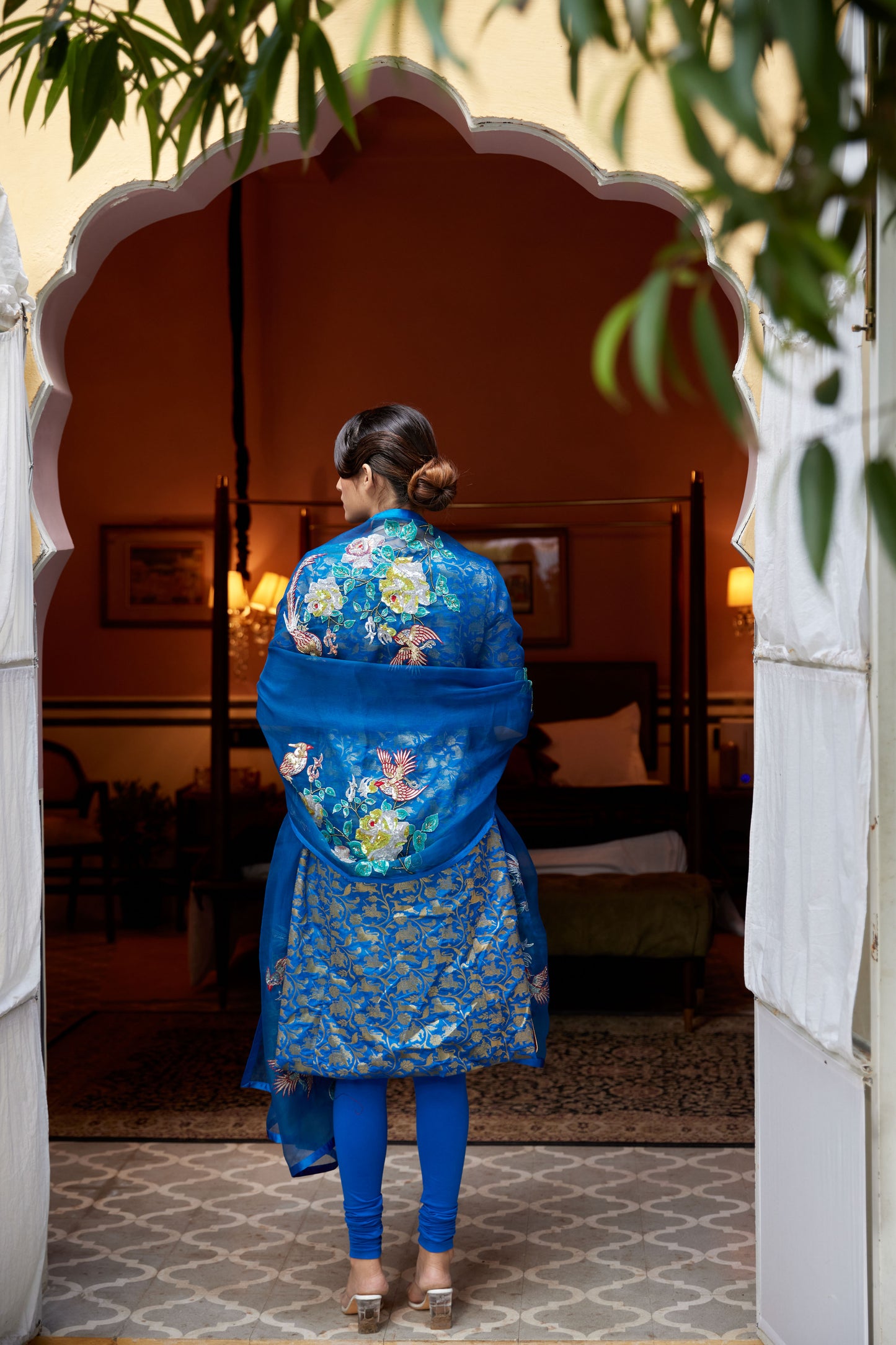 Cobalt Blue Gulafsha Kurta Set