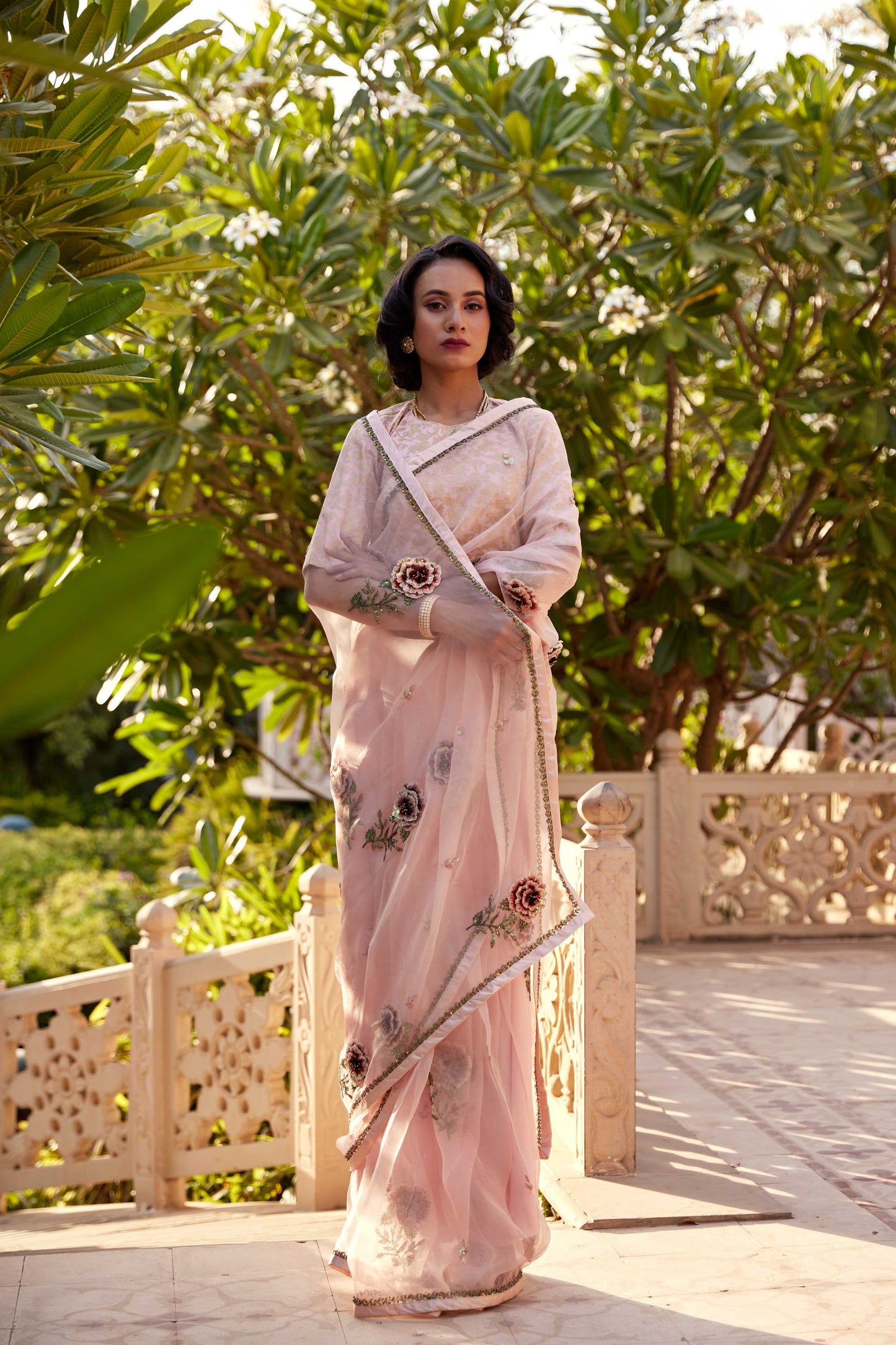 Blush Pink Gulab Saree