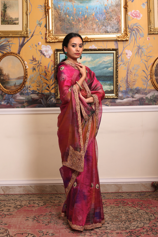 Jayati rangkat tissue saree