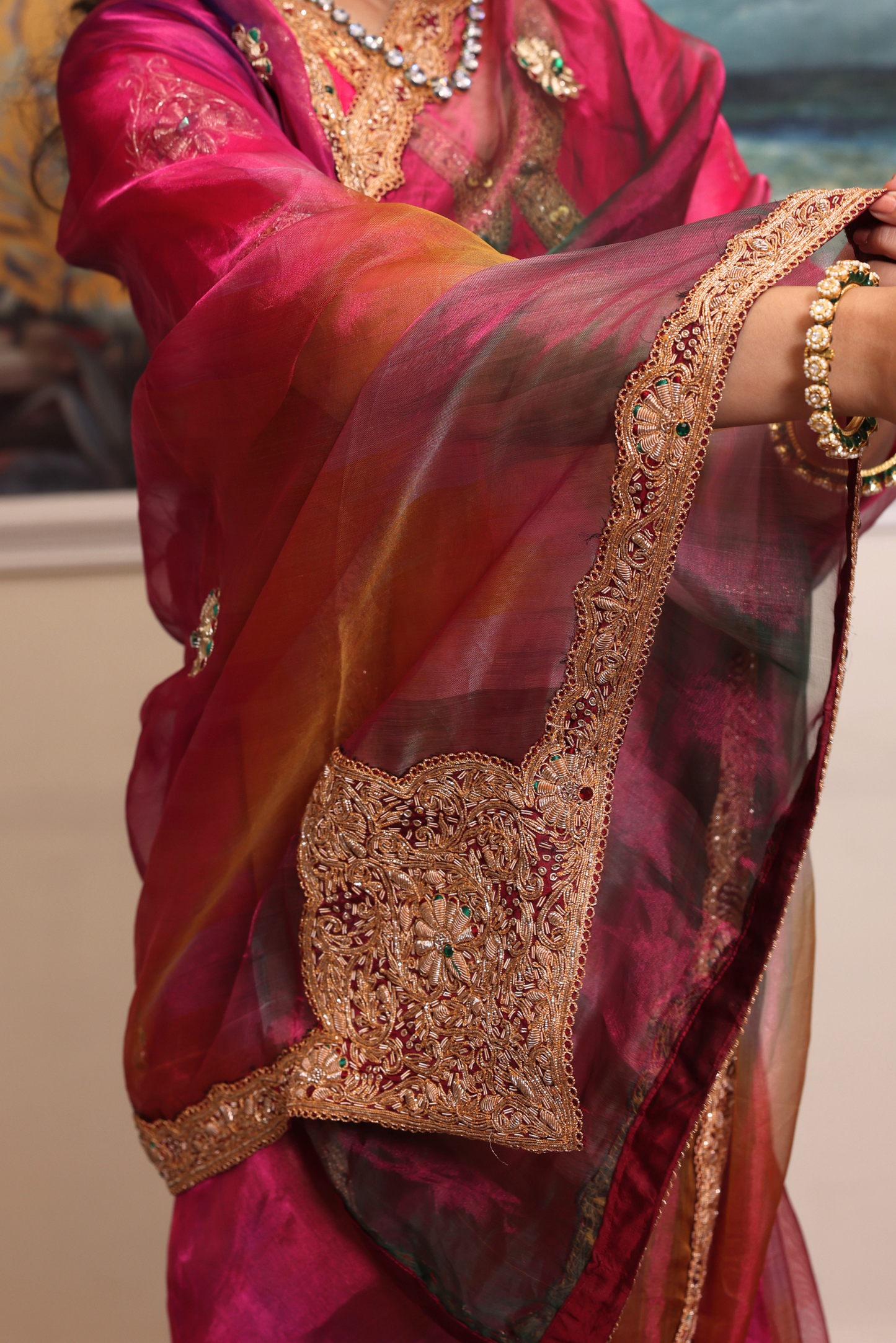 Jayati rangkat tissue saree