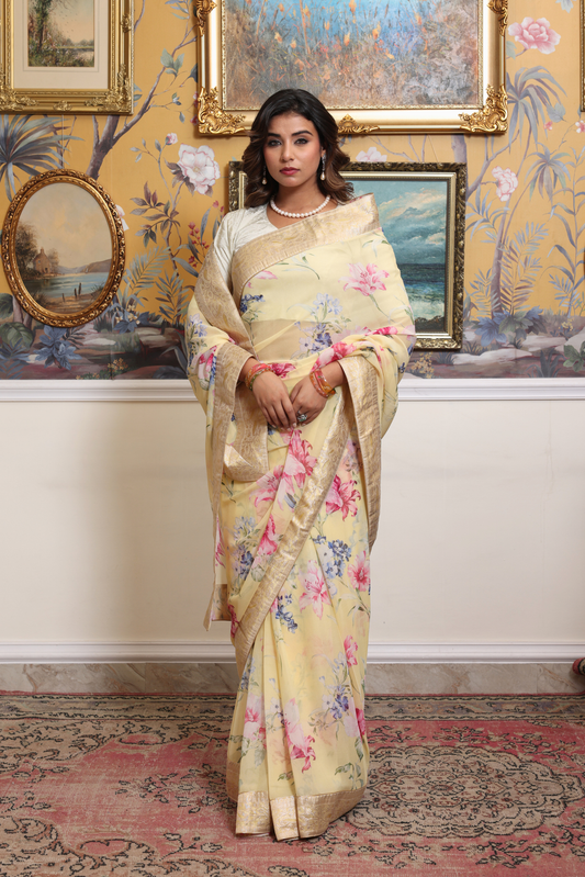 Louise Banarasi Border Saree