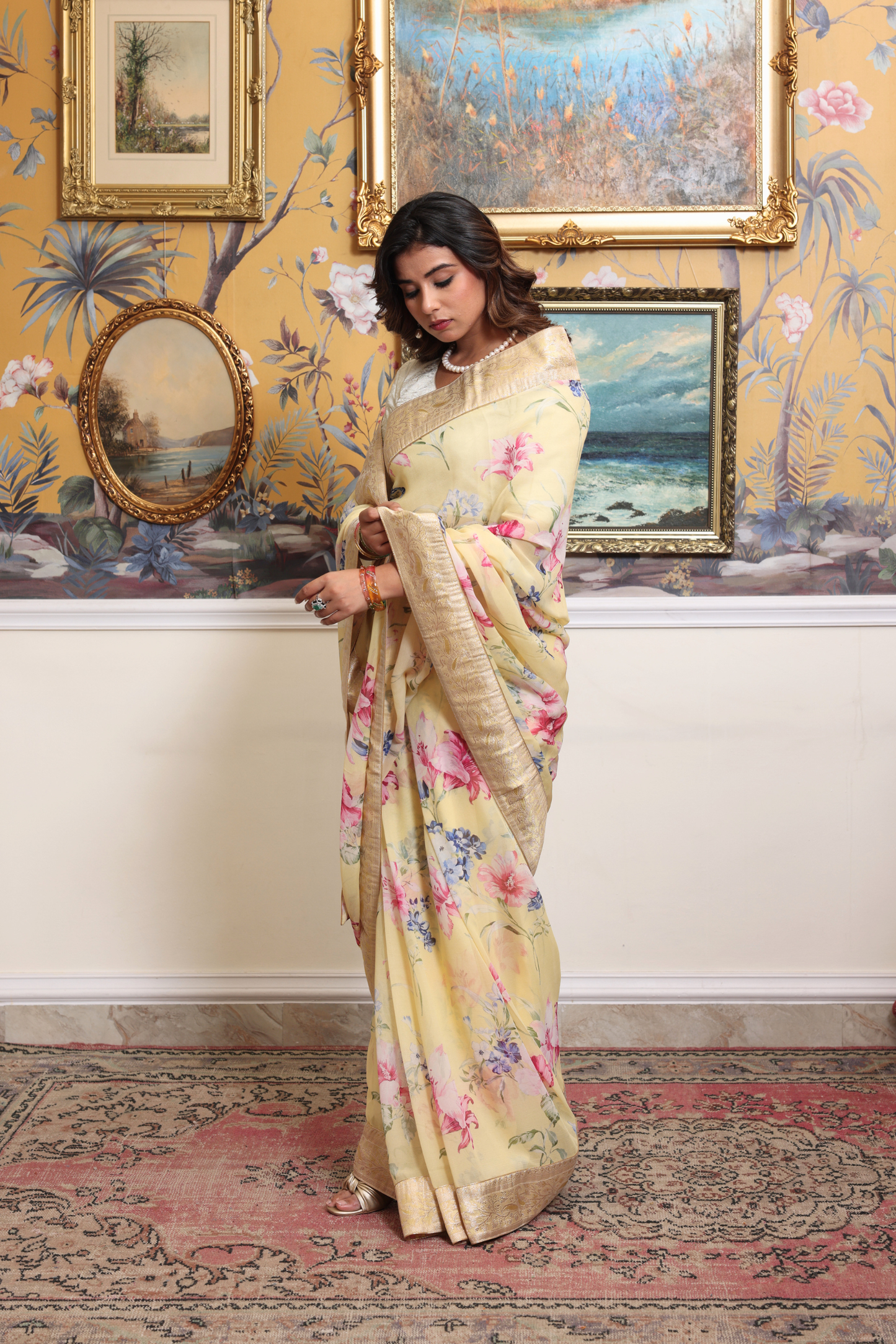 Louise Banarasi Border Saree