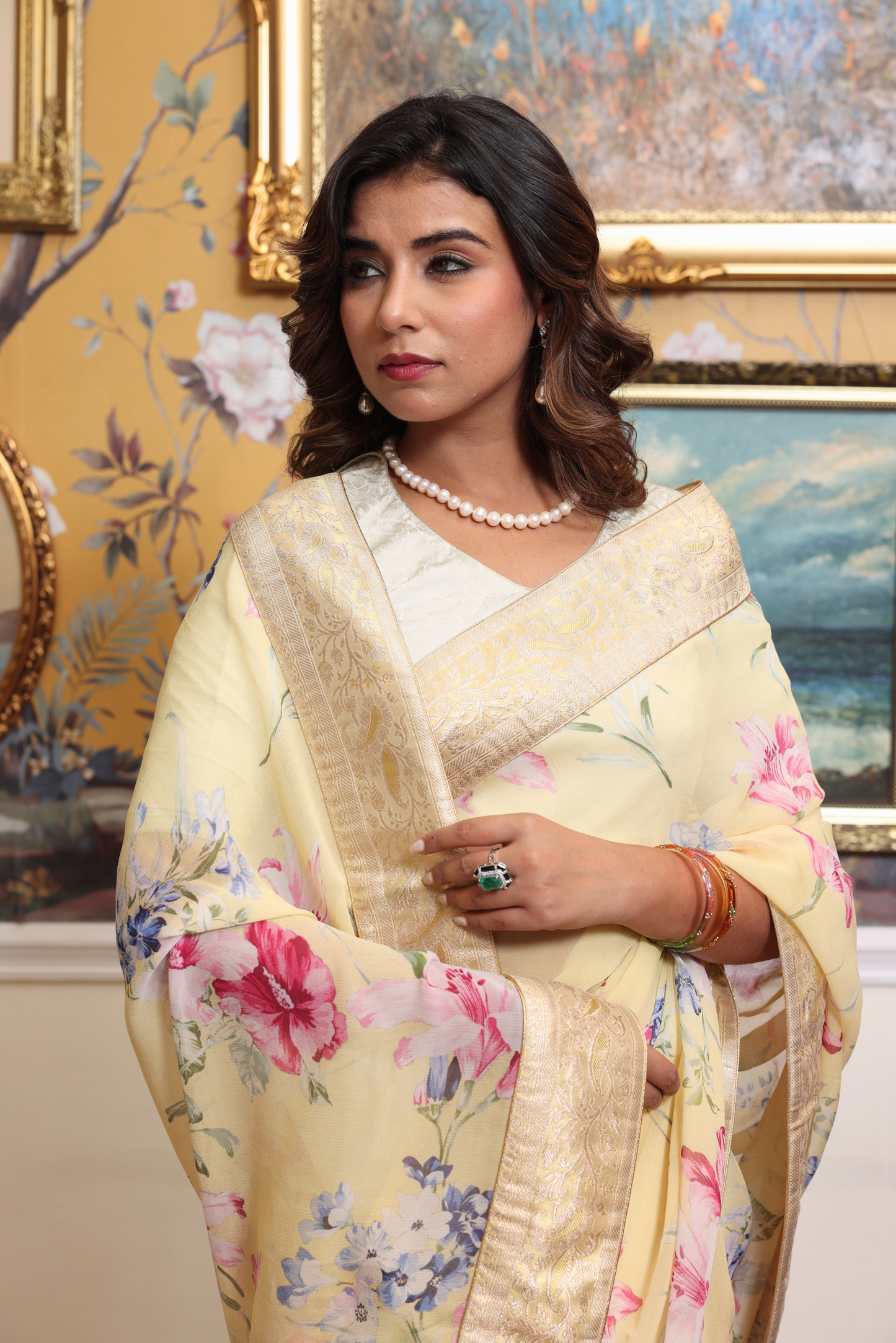 Louise Banarasi Border Saree
