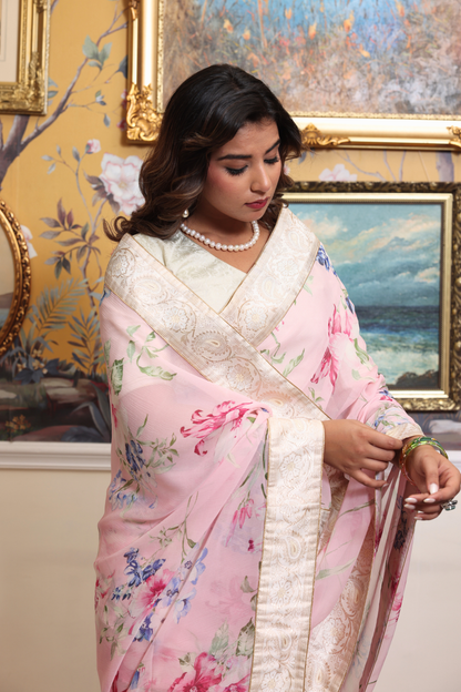 Fanny Banarasi Border Saree