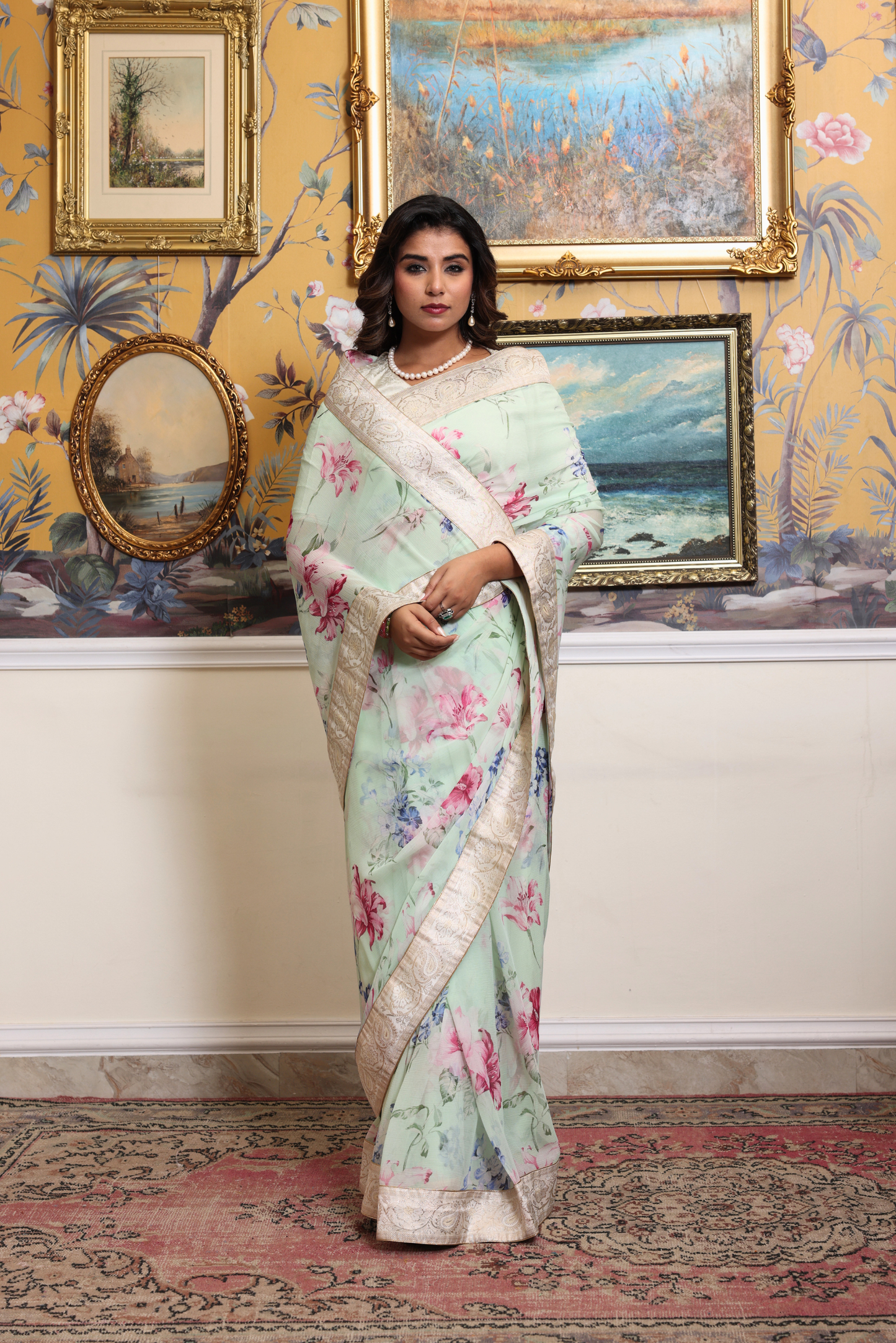 Clara Banarasi Border Saree