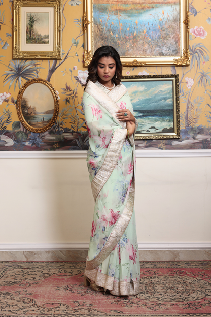 Clara Banarasi Border Saree