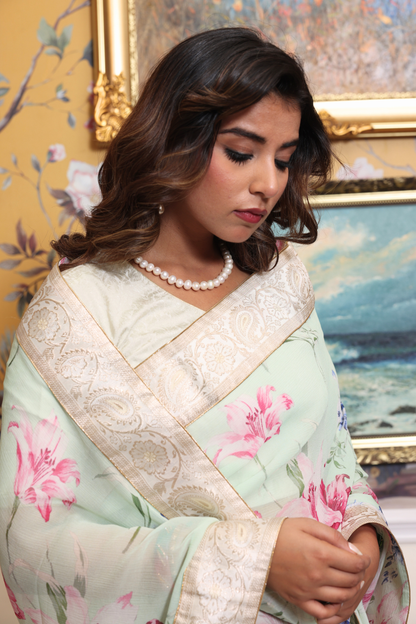Clara Banarasi Border Saree