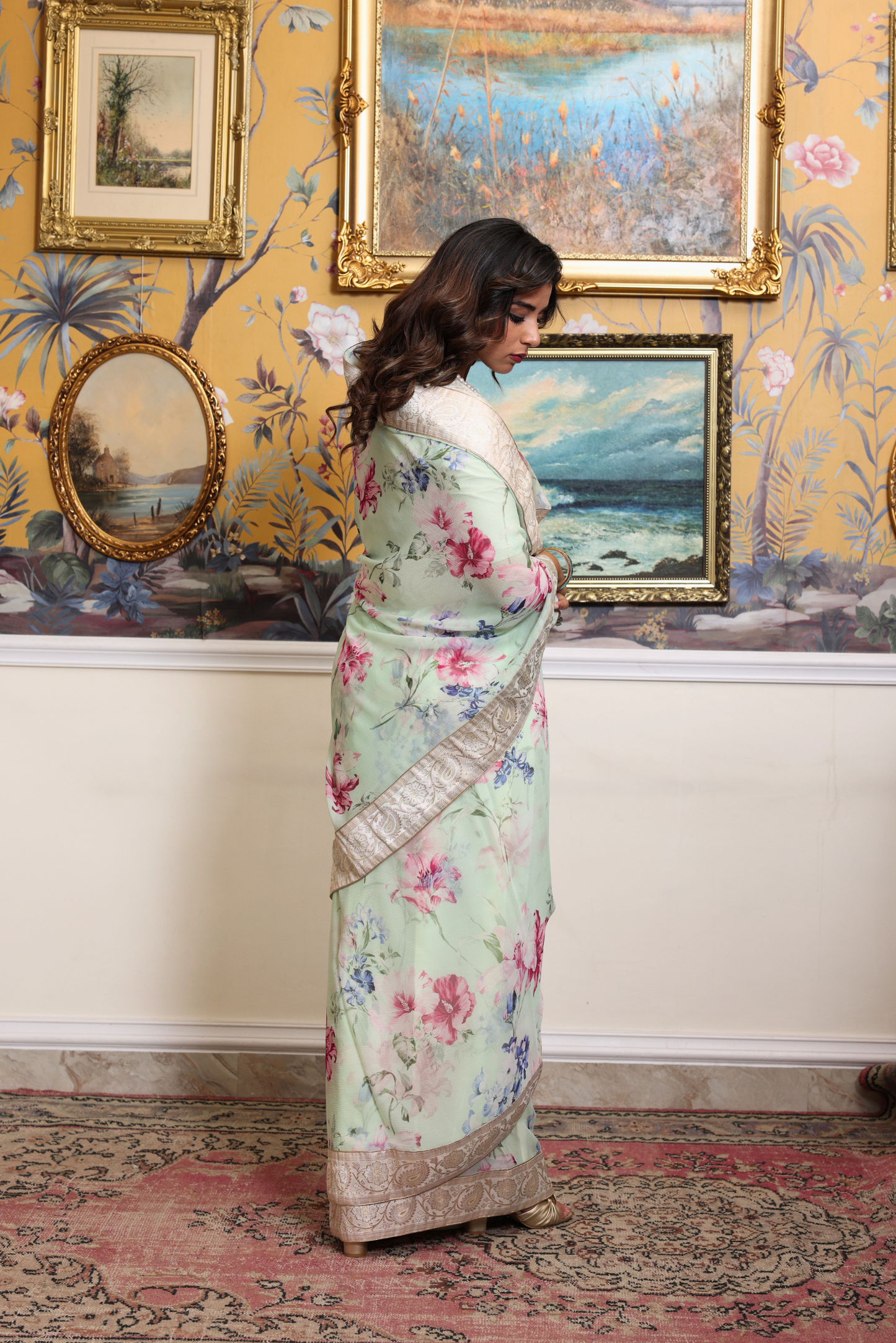 Clara Banarasi Border Saree