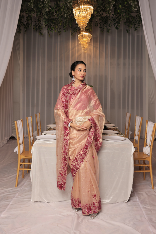 Mriganka Silk tissue saree