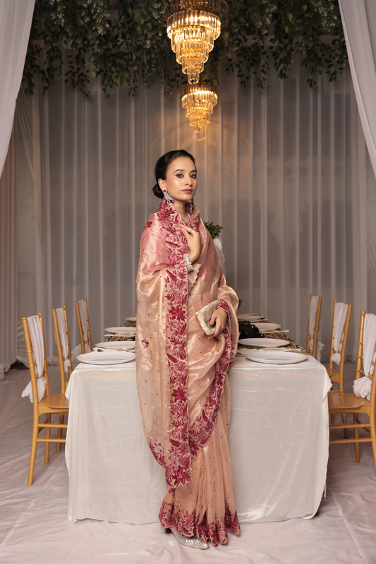 Mriganka Silk tissue saree