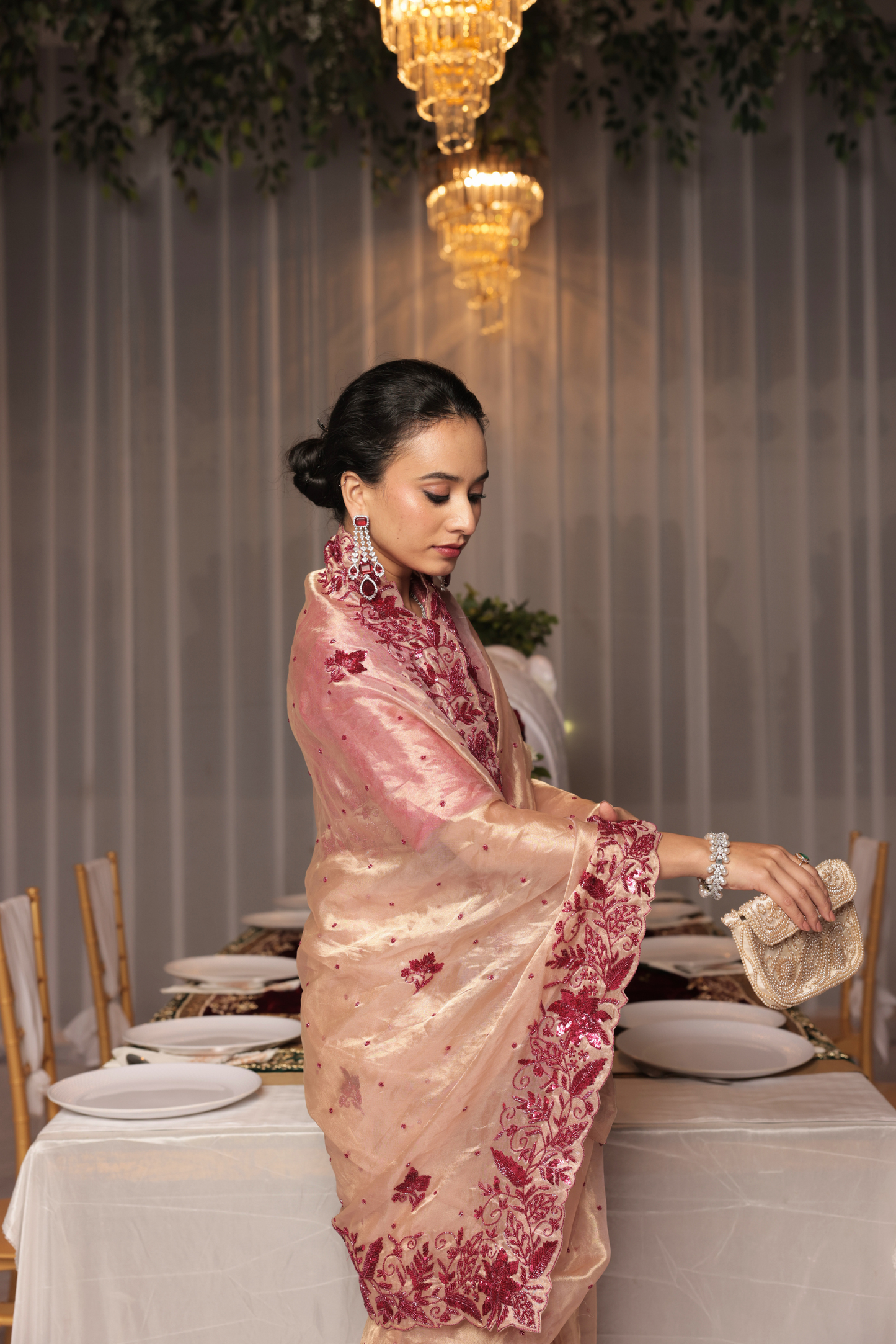 Mriganka Silk tissue saree