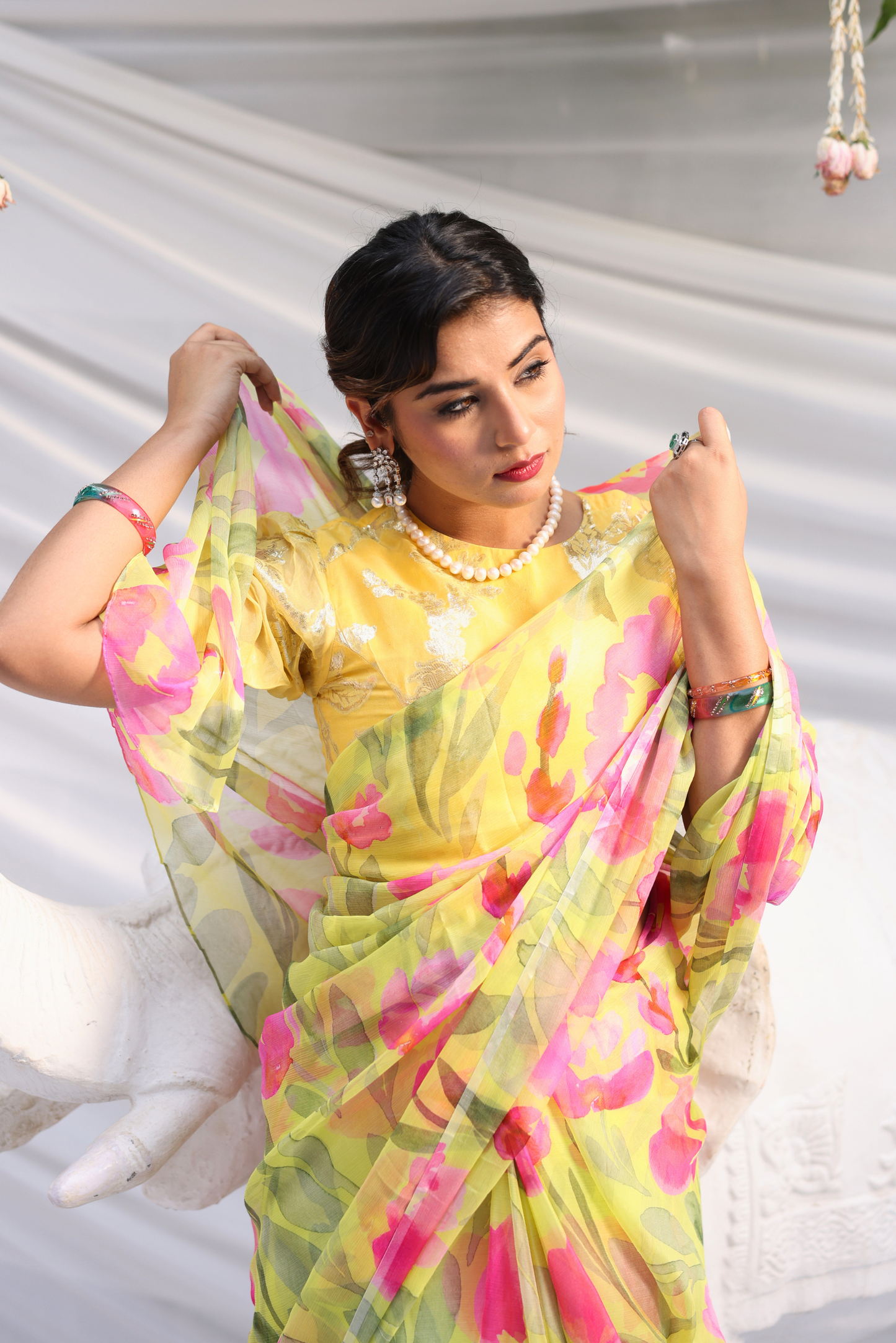 Gomti Printed French Chiffon Saree