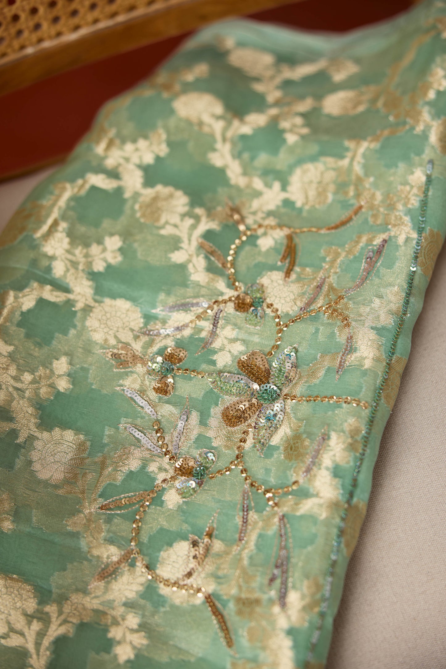 Celeste Tissue saree