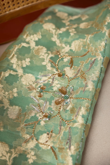 Celeste Tissue saree