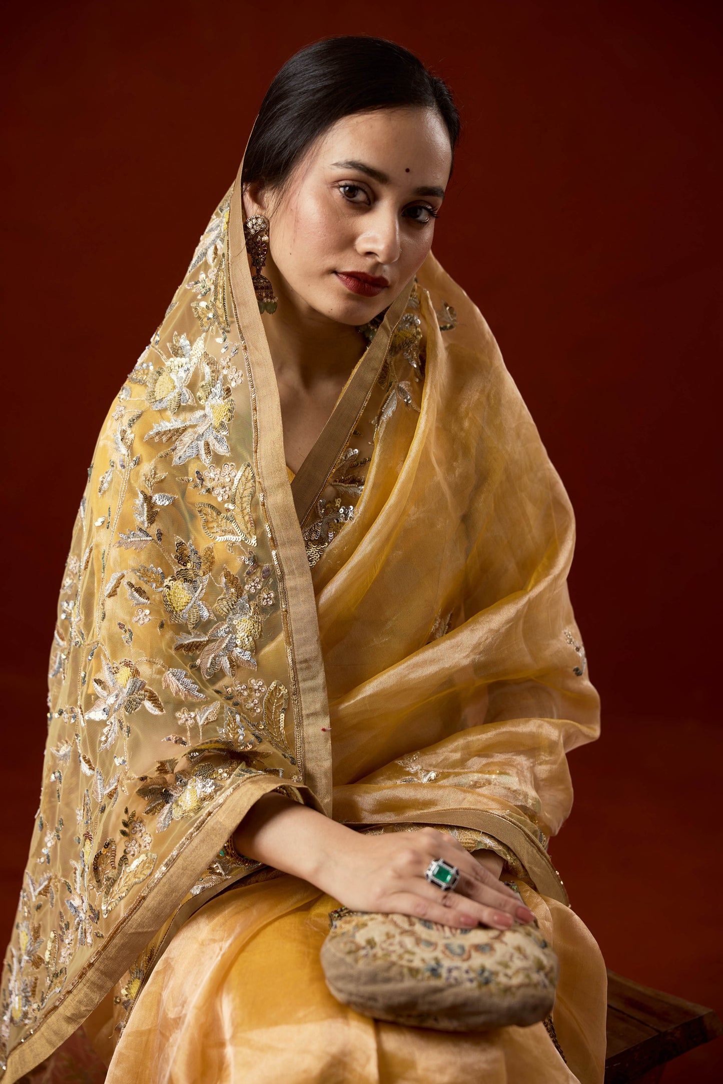 Romy tissue saree