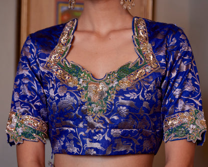 Two Tone Tissue Morgardani Saree