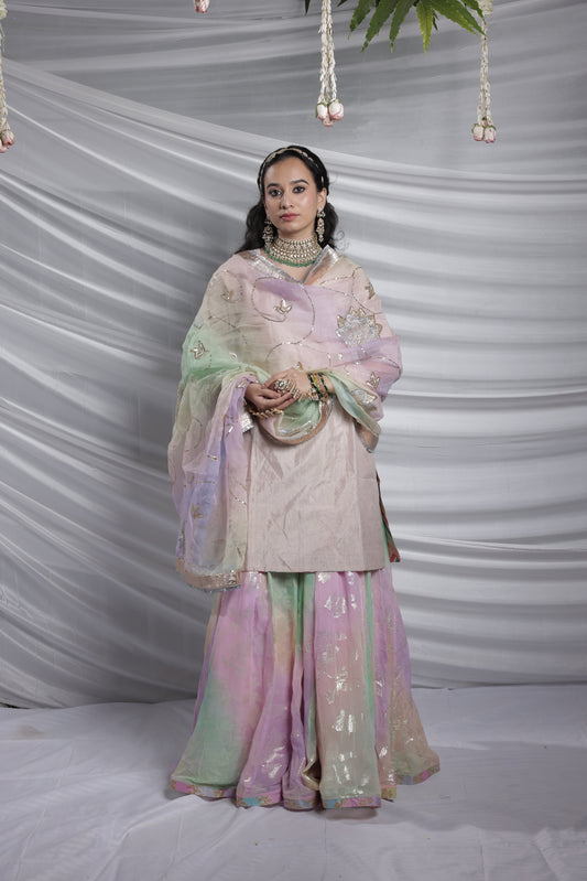 Roohani Tissue Garara Set