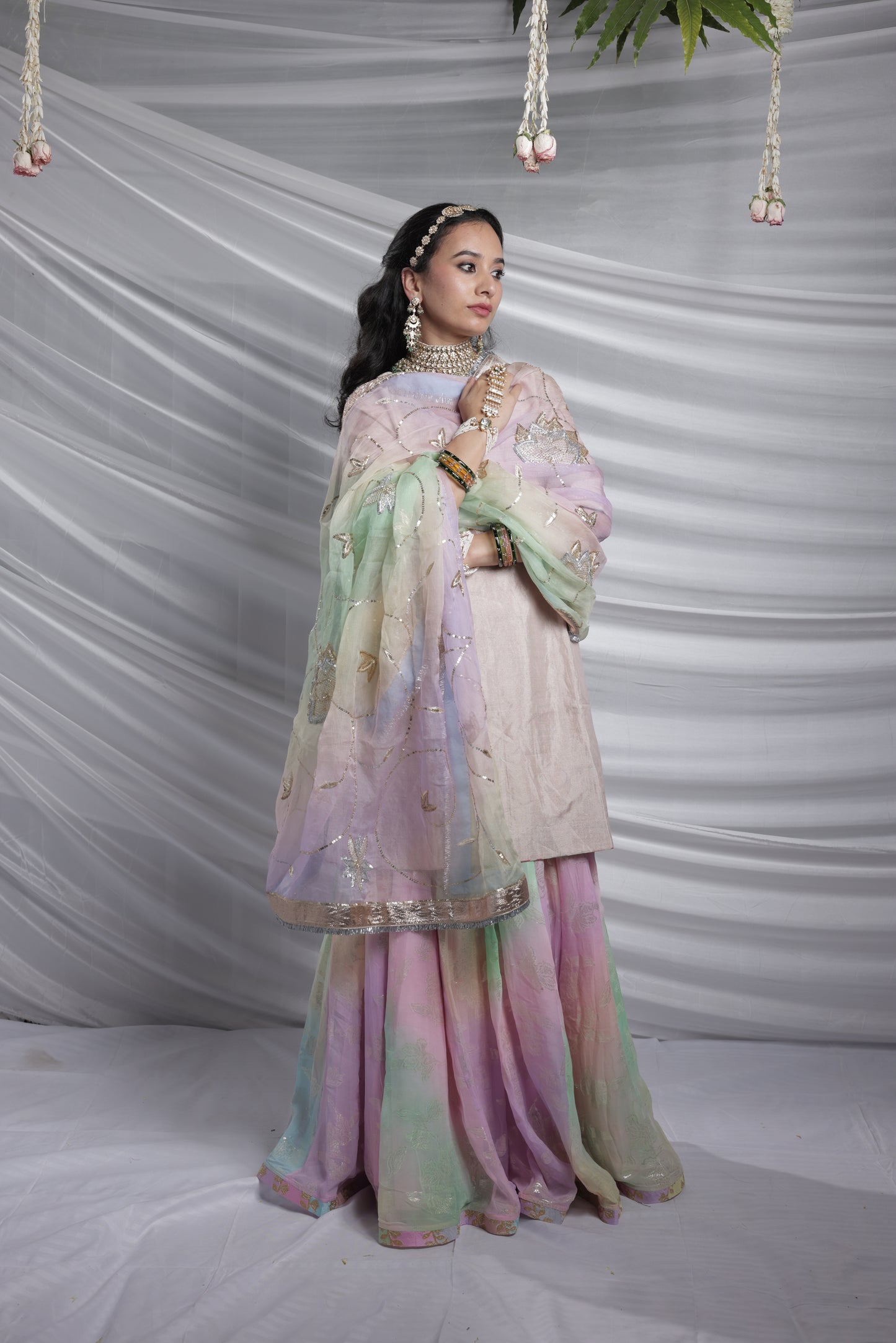 Roohani Tissue Garara Set