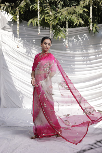 Faguniya Organza Saree