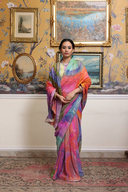 Rangeela Georgette Saree