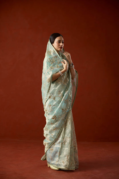 Celeste Tissue saree