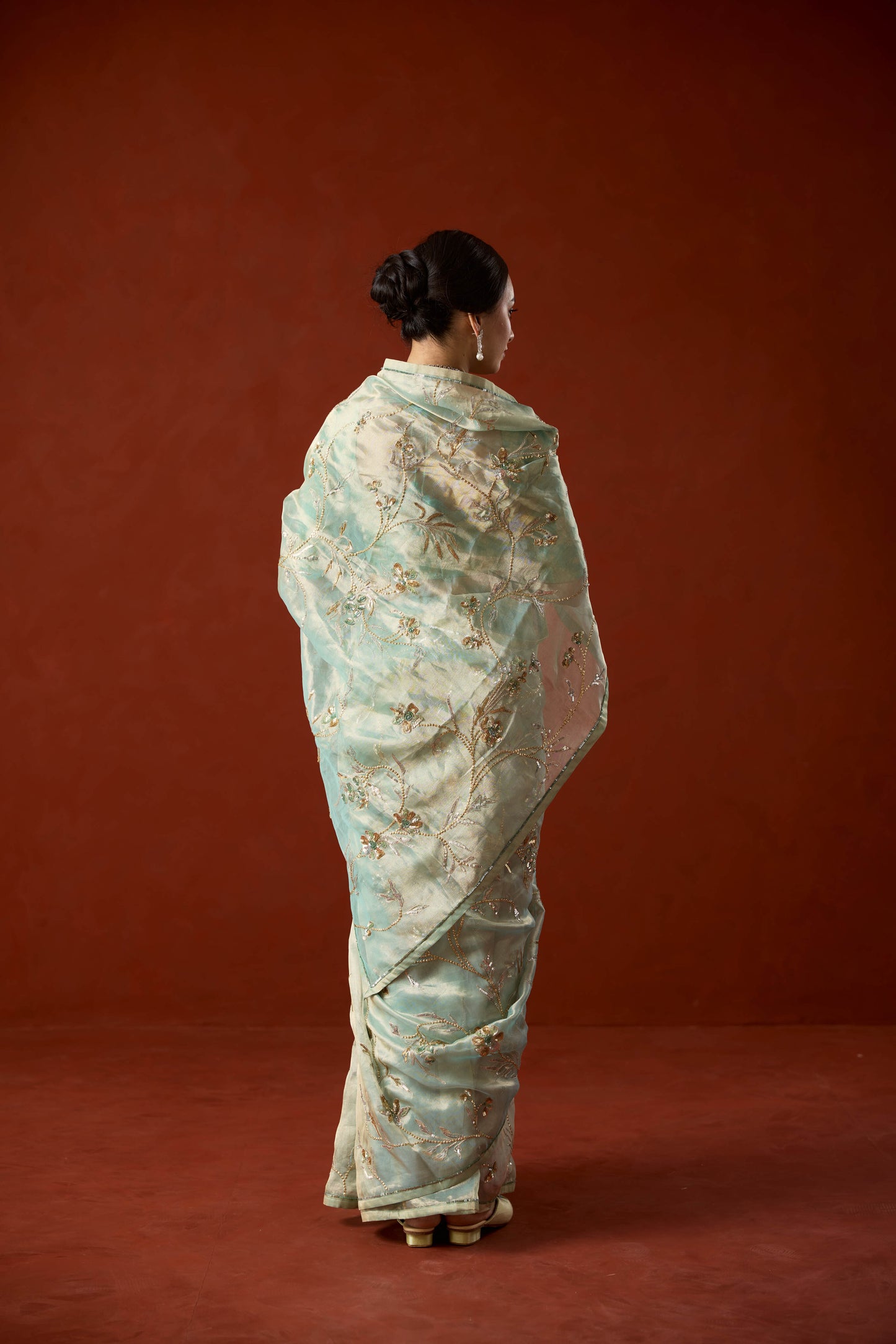 Celeste Tissue saree