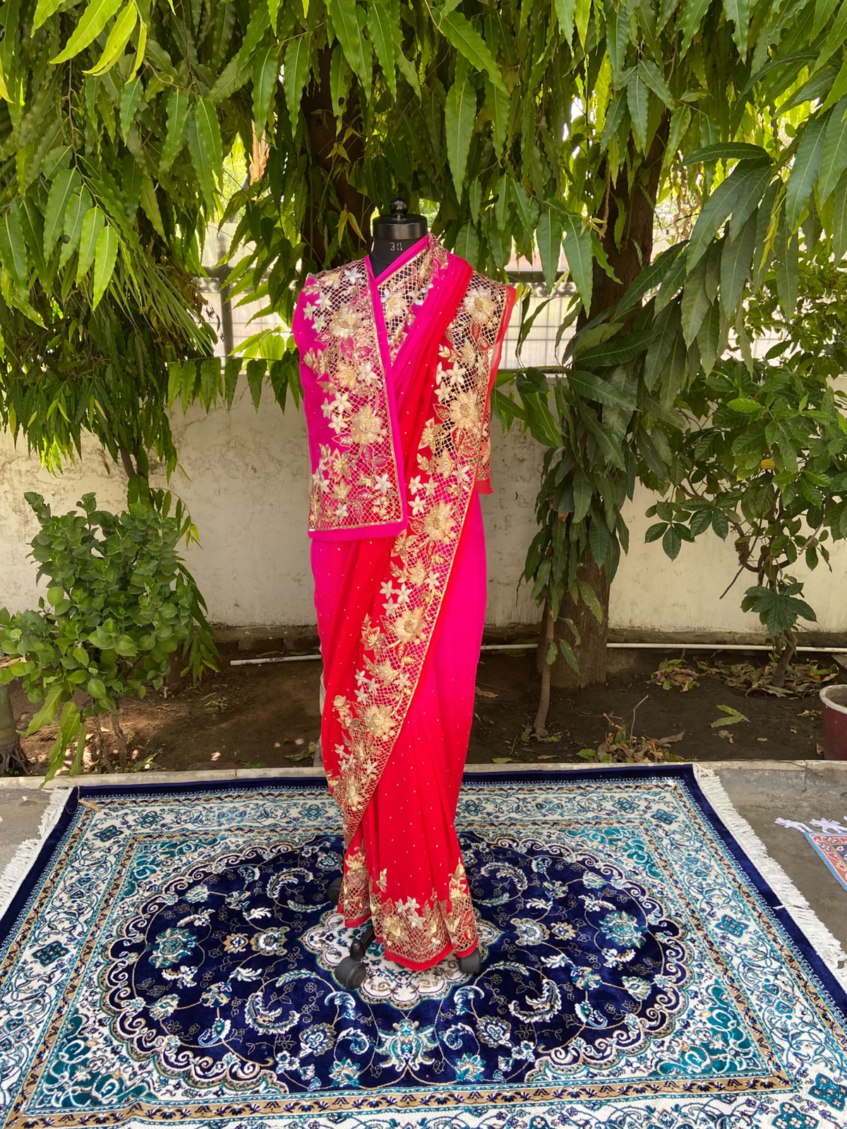 Majestic Glow Chiffon Saree