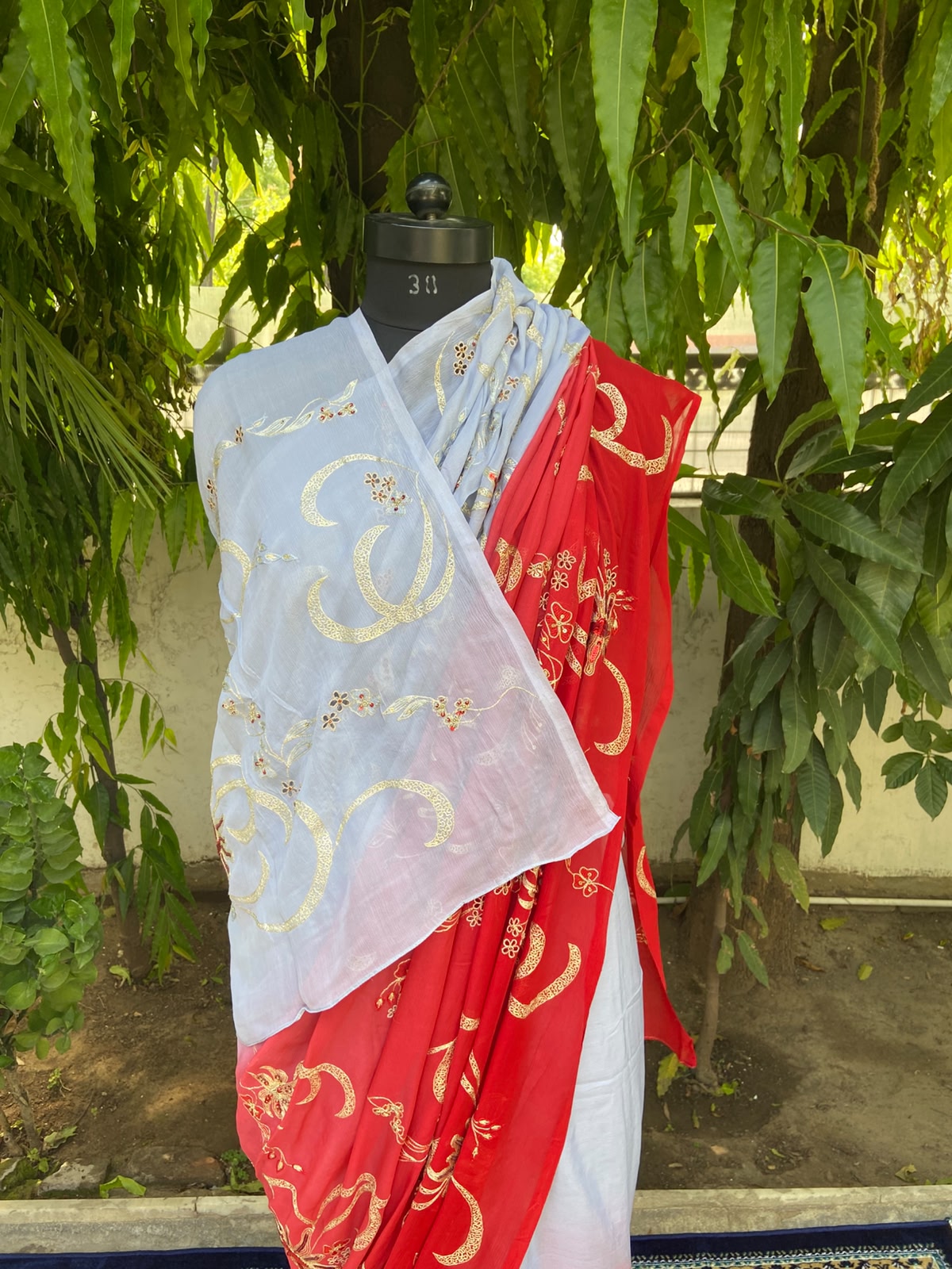 Twilight Glow Chiffon Saree