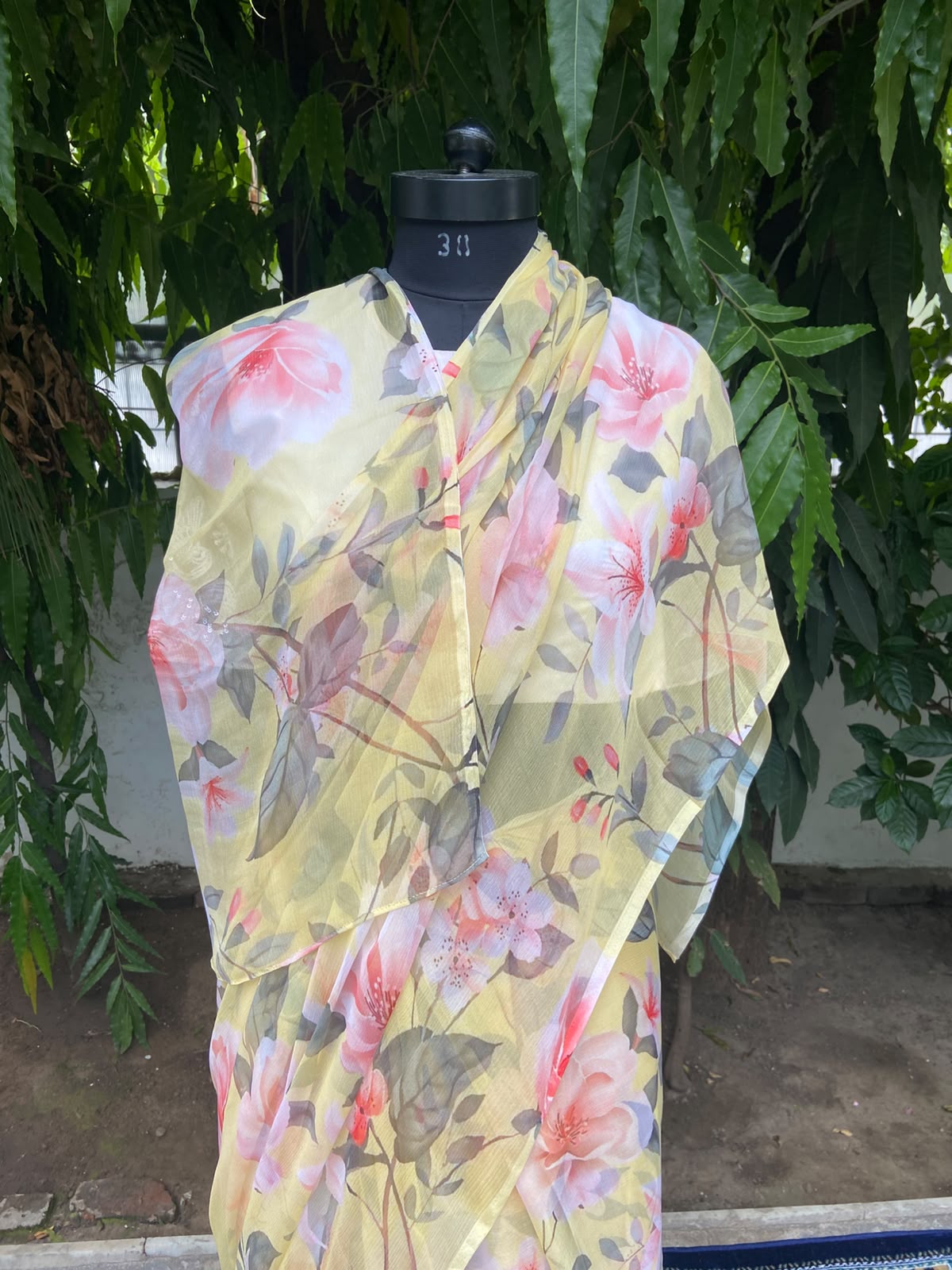 Uttara Petal French Chiffon Saree