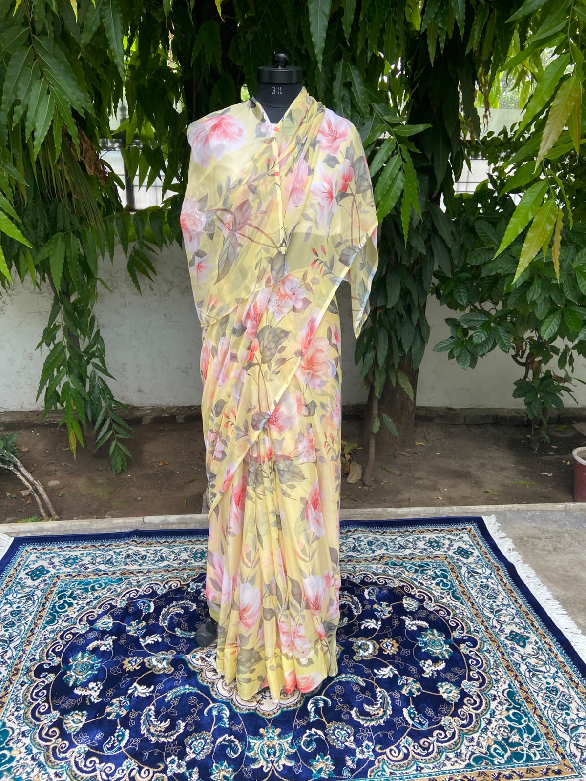 Uttara Petal French Chiffon Saree
