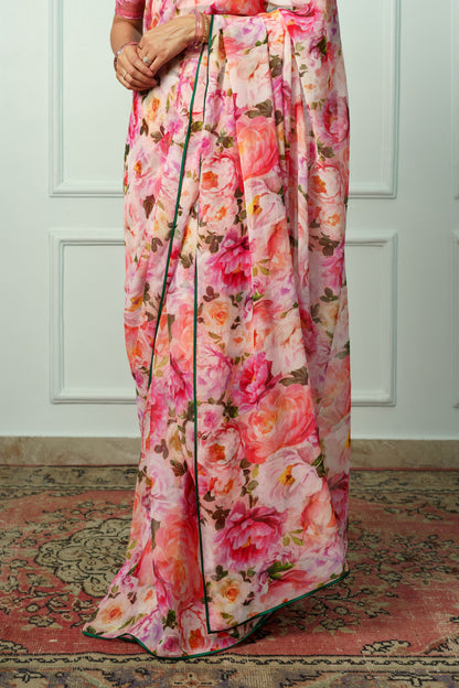 Renuka Printed French Chiffon Saree