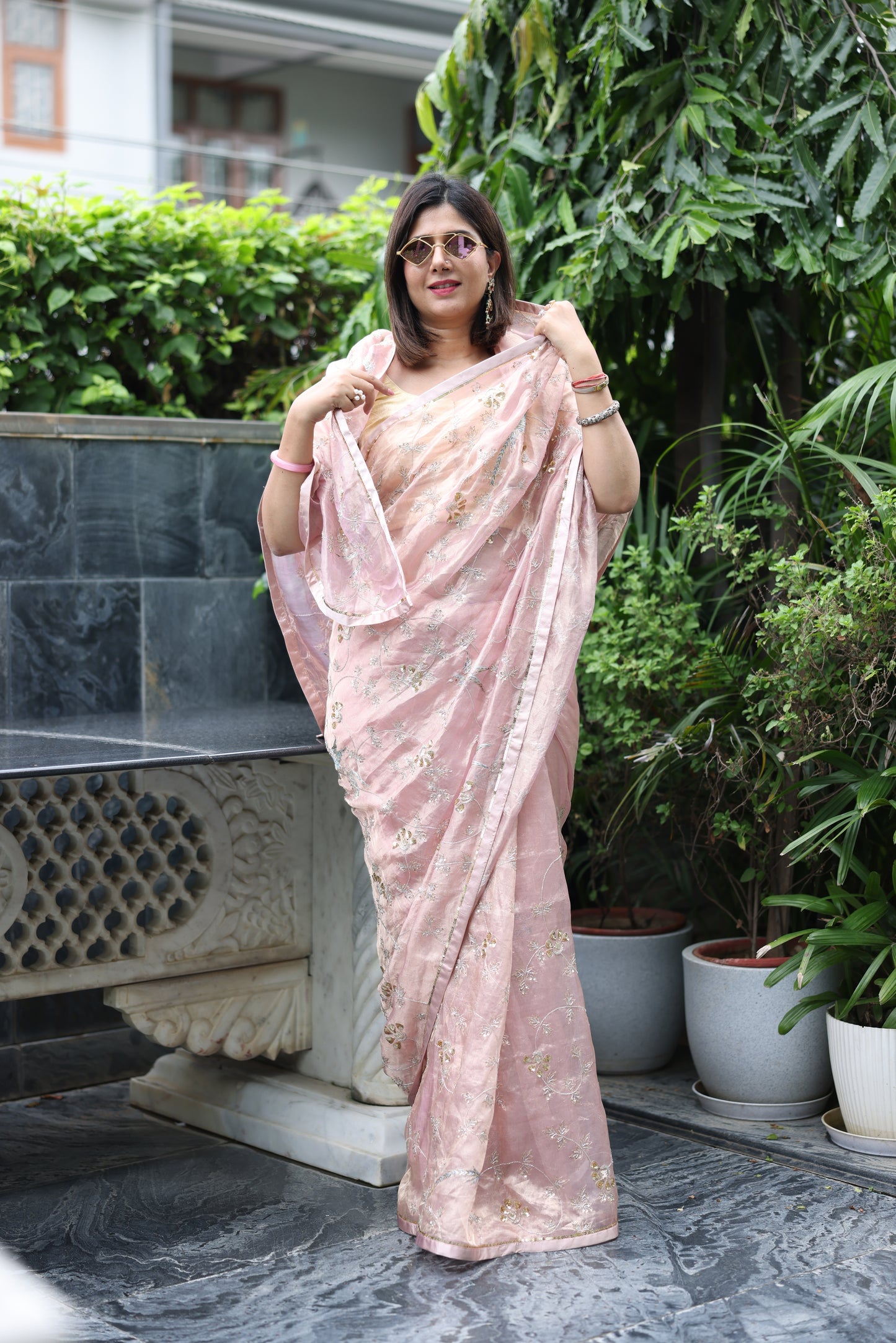 Cadance Tissue Saree
