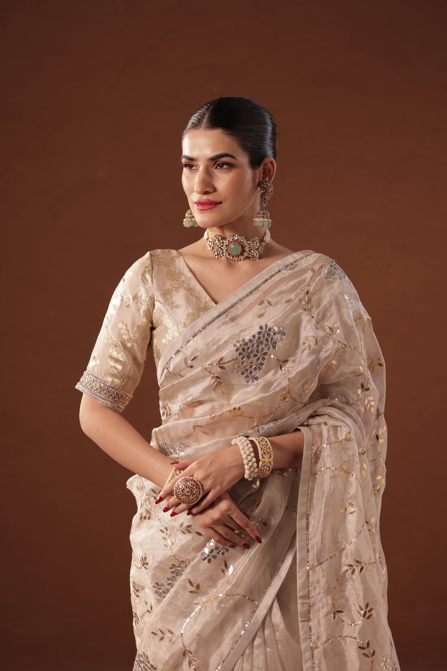 Chitra - Diwali tissue Saree